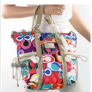 Coach Poppy Daisy Pop C Shoulder Bag Tote